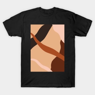 Abstract Earth Tones T-Shirt